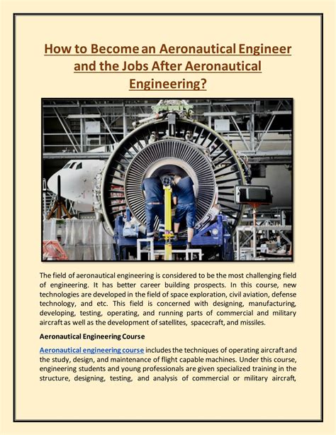 PPT - How to Become an Aeronautical Engineer and the Jobs After Aeronautical Engineering ...