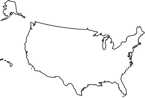 Us Map Outline No States