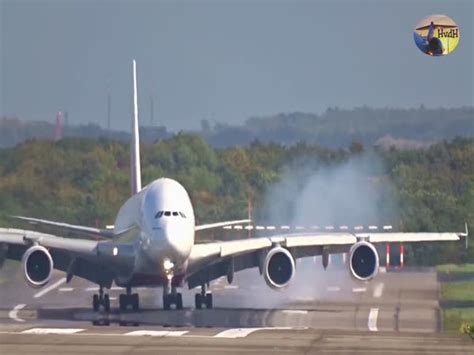 Airbus A380 Caught Up in Terrifying Crosswind Landing