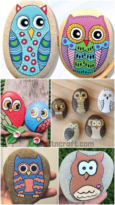 Beautiful Owl Rock Painting Ideas - Kids Art & Craft