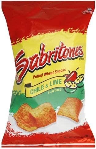 Sabritones Chile & Lime Flavored Puffed Wheat Snacks - 3.25 oz, Nutrition Information | Innit