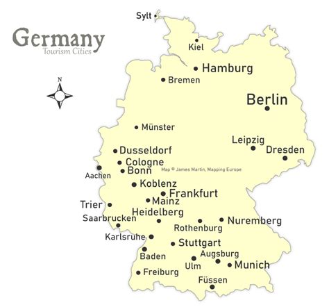 Germany Cities Travel Map | Mapping Europe