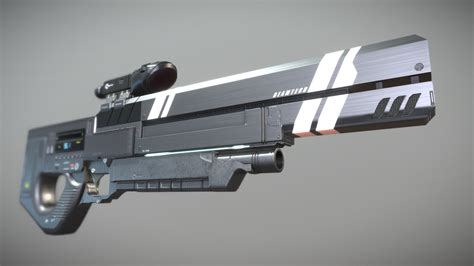 Sci-Fi Sniper Railgun - 3D model by Raúl García (@raul3dartist) [0bd6938] - Sketchfab