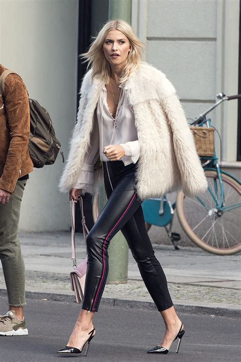 Lena Gercke seen in Berlin - Leather Celebrities