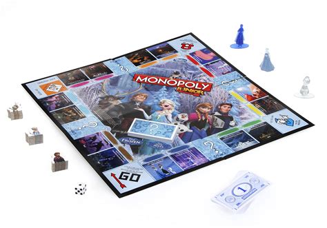 MONOPOLY JUNIOR: Disney Frozen Edition Game - Pink and Blue Magazine