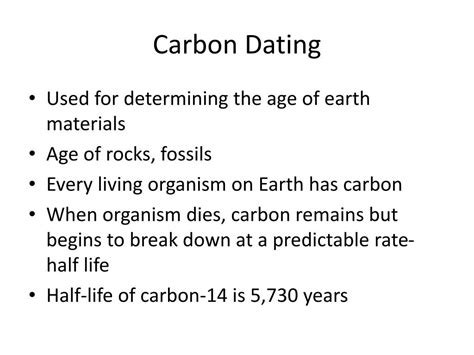 PPT - Carbon Dating PowerPoint Presentation, free download - ID:2512082