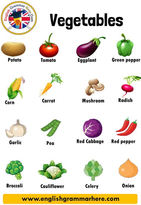 Vegetables Images With Names - Best Vegetable In The World