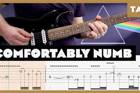 Pink Floyd - Comfortably Numb solo (Guitar lesson with TAB) - Nikola ...