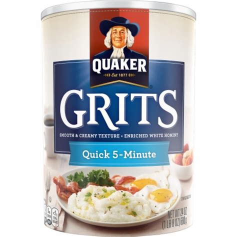 Quaker Quick 5-Minute White Hominy Grits, 24 oz - King Soopers