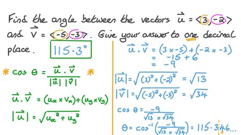 Angle between two vectors calculator - AldousRaina