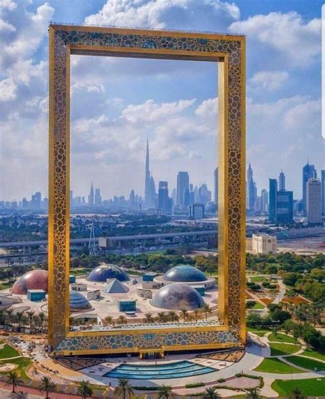 Worlds largest picture frame building in Dubai built to frame burj khalifa | Dubai frame, Dubai ...