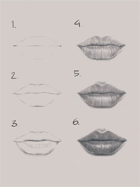 How To Draw A Lips Step By Step Easy at Drawing Tutorials