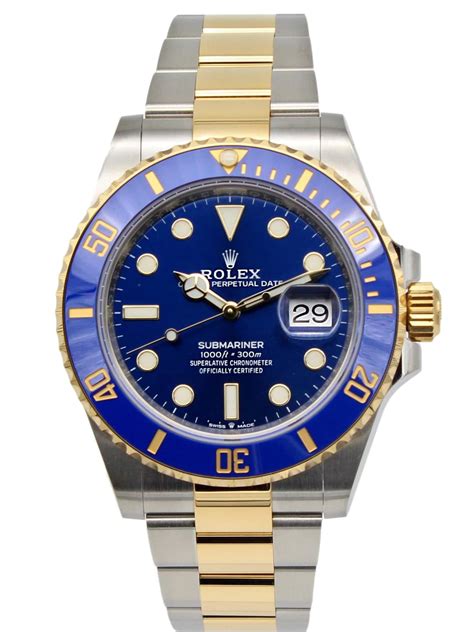 Rolex Submariner Two Tone Blue Dial 41mm Mens Watch 126613LB - Luxury Watches | Buy Genuine ...