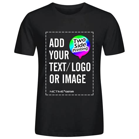 Fashion 2018 Top Tee Mens Custom Tshirts Add Design Your Own For Men ...