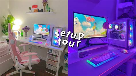 Aesthetic Pink Gamer Setup