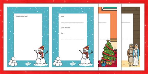 Tarjetas de navidad para imprimir (teacher made) - Twinkl