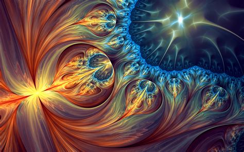 Psychedelic Fractal Fusion HD Wallpaper by Tatyana Zabanova