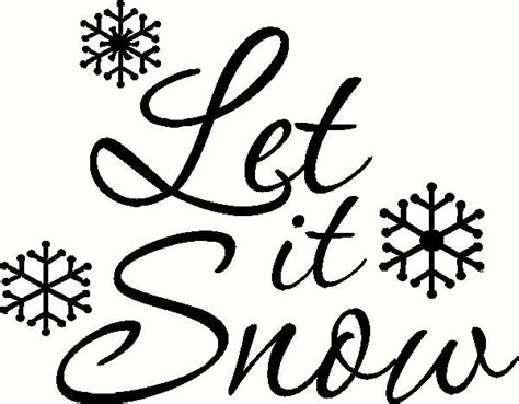 Let It Snow wall sticker, vinyl decal | The Wall Works