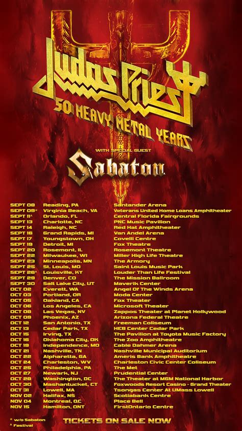 Judas Priest Announce Updated 50th Anniversary Tour Dates