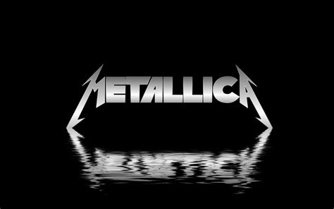 Metallica Rock Band Logo Reflection HD Wallpaper ~ The Wallpaper Database