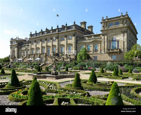 The Terrace at Harewood House, Nr Leeds, Yorkshire, UK Stock Photo - Alamy