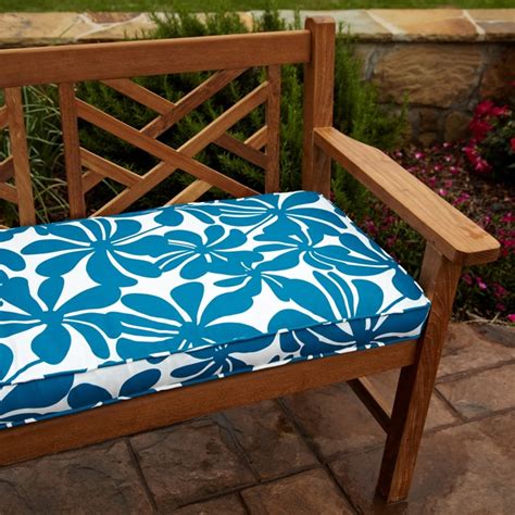 Penelope Blue 60-inch Outdoor Bench Cushion - 14234803 - Overstock.com Shopping - Big Discounts ...