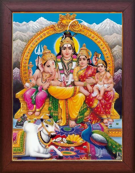 Buy Garuda Photos - God Sri Shiva Parvati with Ganesha and Subramanya ...