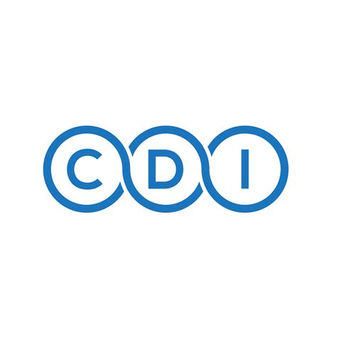 CDI letter logo design on white background. CDI creative initials letter logo concept. CDI ...