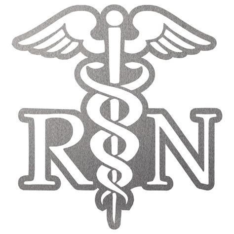 Registered Nurse (RN) Logo Metal Wall Decor - 12\ / Polished in 2021 ...