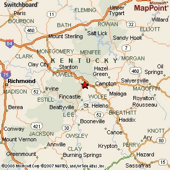 Rogers, Kentucky Area Map & More