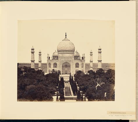 [The Taj Mahal from the Entrance Gateway] (Getty Museum)