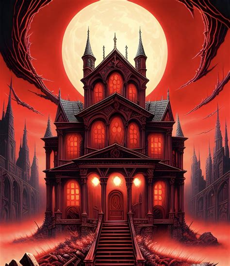 Red Night Haunted House by DubbedEmotions on DeviantArt