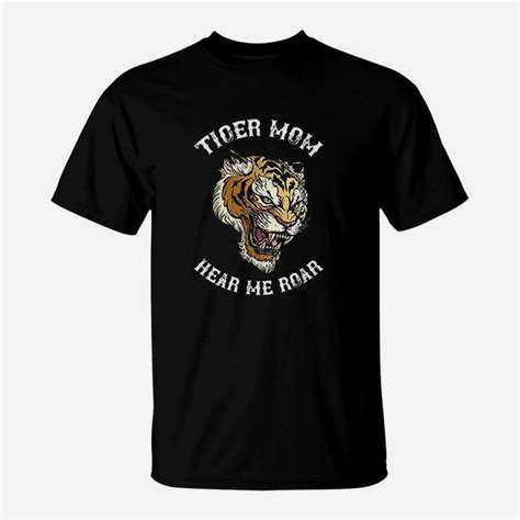 Tiger Mom Hear Me Roar Tattoo T-Shirt | Seseable