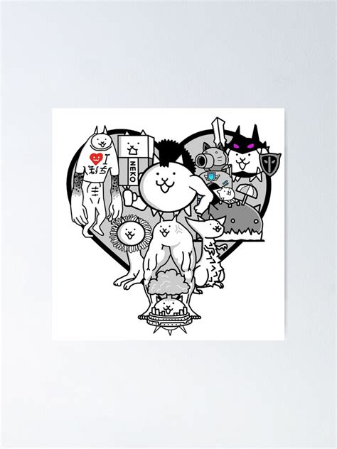 "Battle Cats True Form Mural" Poster for Sale by PepperySalmon | Redbubble