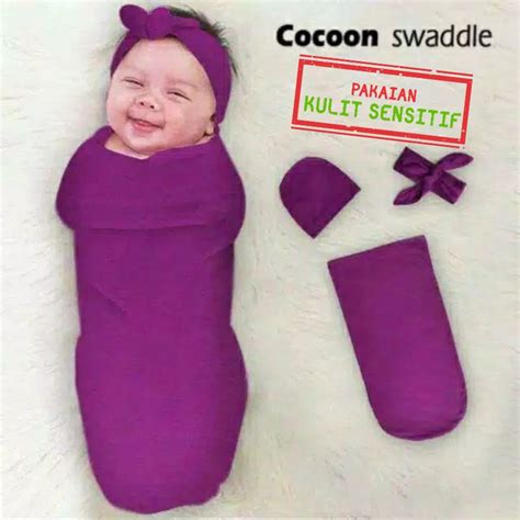 Sni INSTANT Baby Swaddle DITA MOONS CARE! Instant BABY Swaddle Dita Cocoon Plain Swaddle Rainbow ...