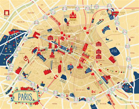 Tourist Map Of Paris Printable