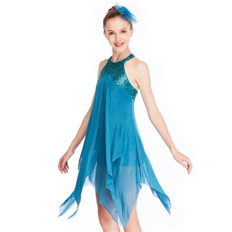 Aliexpress.com : Buy MiDee Elegant Lyrical Dance Costumes Dresses Stage Performance Dress ...