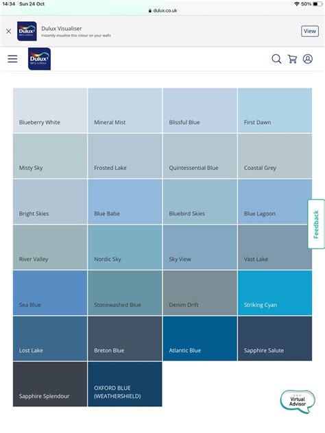 Dulux blue colour chart the dulux blue colours – Artofit