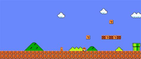 Super Mario Bros 1-1 [3440x1440] : WidescreenWallpaper