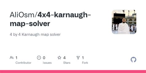 GitHub - AliOsm/4x4-karnaugh-map-solver: 4 by 4 Karnaugh map solver