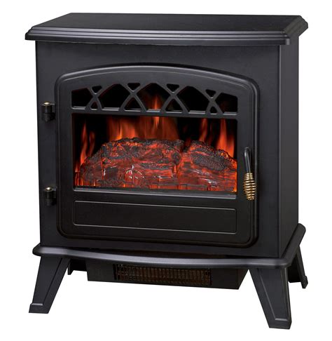 FoxHunter 1850W Log Burning Effect Electric Fire Stove Heater Fireplace ...