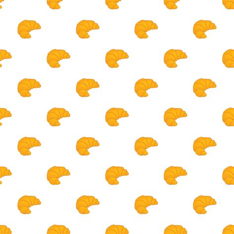 Croissant pattern, cartoon style 14866275 Vector Art at Vecteezy