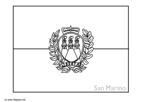 Coloring Page flag San Marino - free printable coloring pages - Img 6382