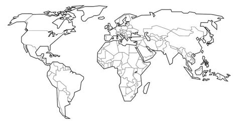 Cool World Map With Countries To Color Ideas – World Map With Major ...