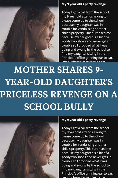 Mother shares 9 year old daughter s priceless revenge on a school bully – Artofit