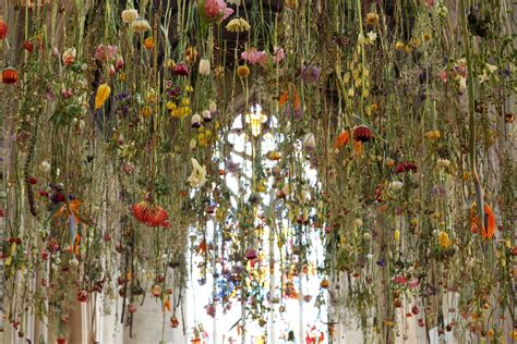 Installation Art Features Thousands of Flowers Suspended in Galleries