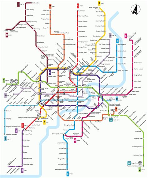 Shanghai Metro Map - ToursMaps.com