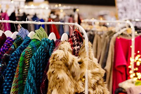 Boutique with Winter Clothes during Sale. Stock Photo - Image of closet, sale: 106198284