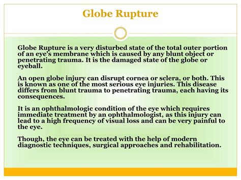 PPT - Globe Rupture PowerPoint Presentation, free download - ID:7955512