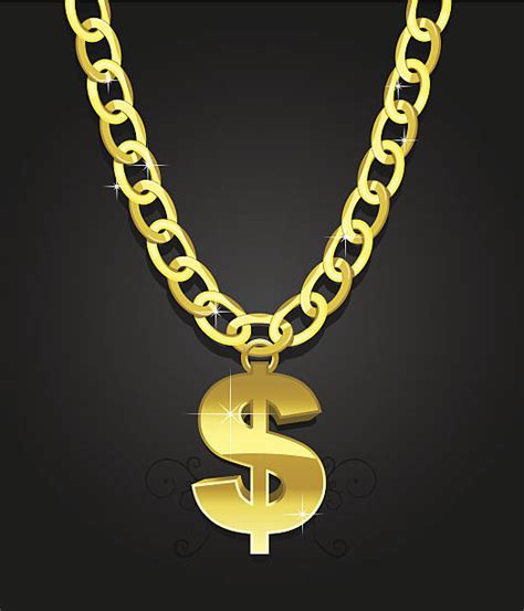 Gold Chain Silhouette Svg